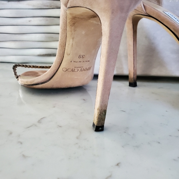 Jimmy Choo Rhinestone Detail Strappy Sandal - Picture 4 of 8